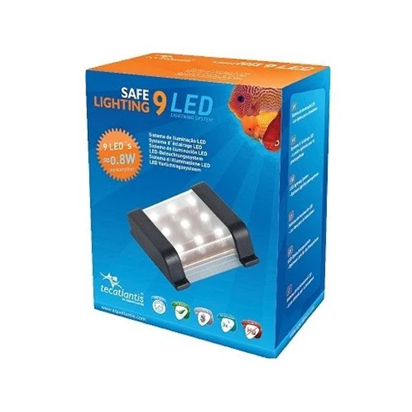 AQUATLANTIS Safe Lightning 9 LED Rampe LED pour aquarium d'eau douce - 2,4 Watts