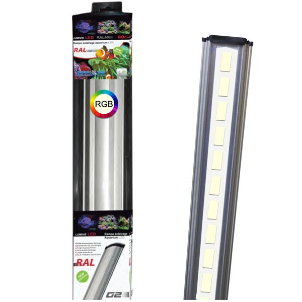 LUMIVIE RAL G2 RGB 150 cm - Rampe LED pour aquarium d'eau ...