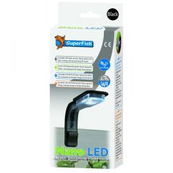 SUPERFISH Nano LED 0,6 W Noir - Rampe LED pour aquarium d'eau douce